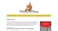 Desktop Screenshot of lisathecatnanny.com